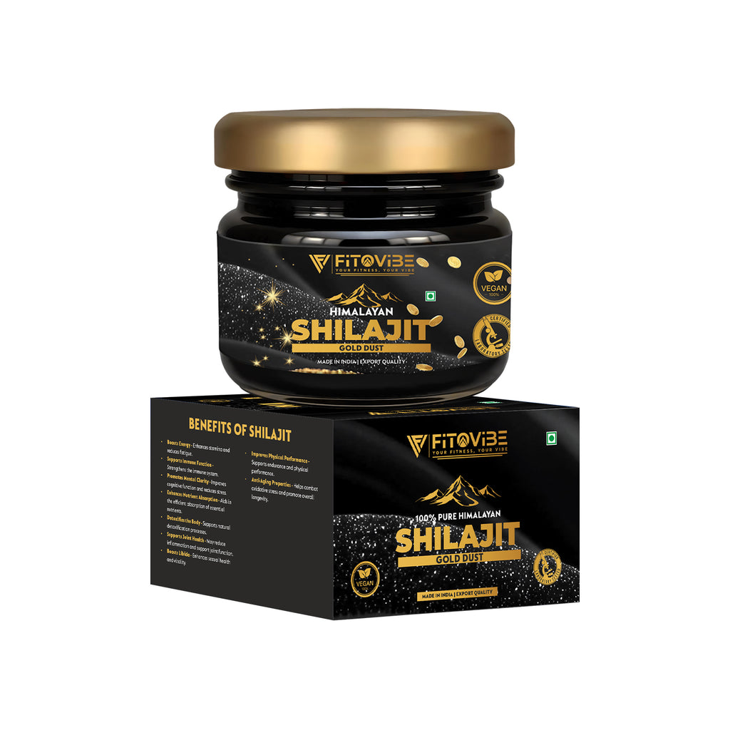 Fitovibe Himalayan Shilajeet GOLD – Ultra-Pure Gold Grade Resin for Energy & Vitality