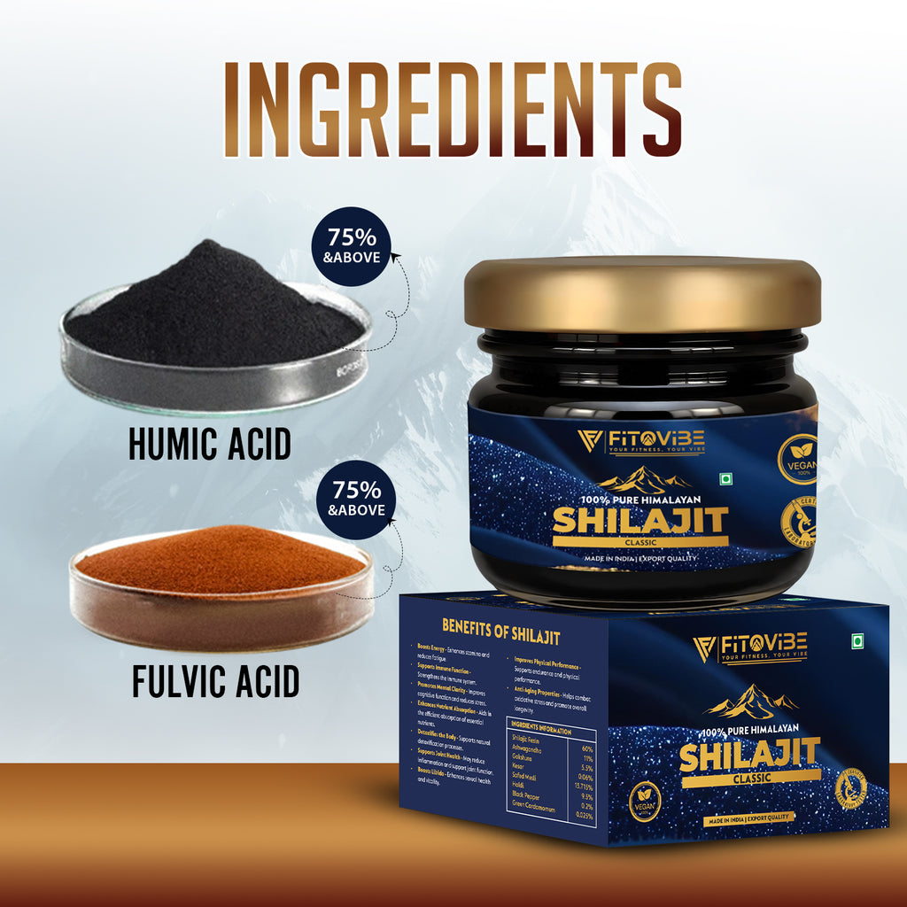 Fitovibe Himalayan Shilajeet Classic – Premium Natural Herbal Resin