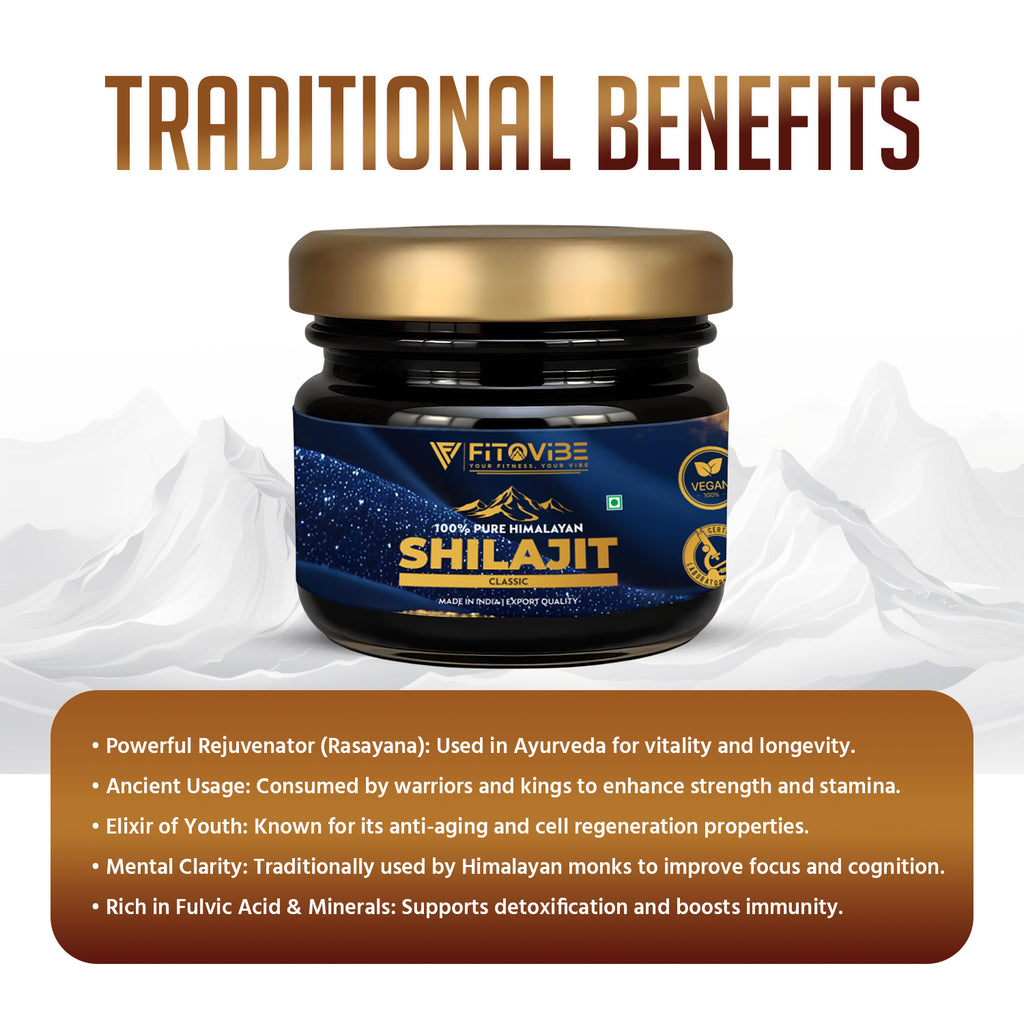 Fitovibe Himalayan Shilajeet Classic – Premium Natural Herbal Resin